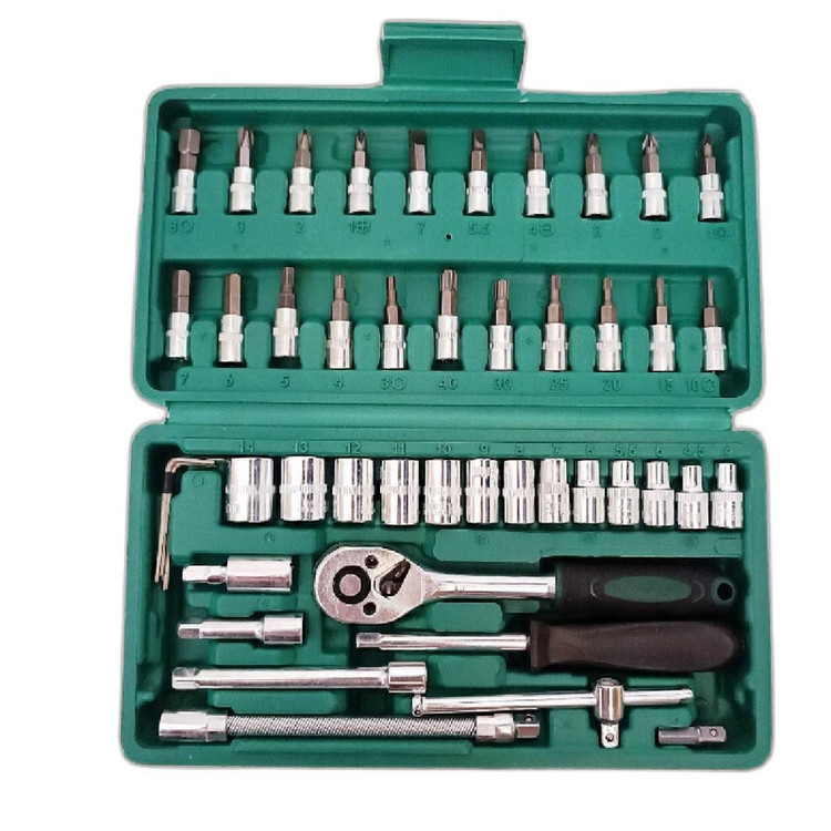 آچار بکس کد s113 مجموعه 46 عددی فولاد کروم وانادیوم اصلی