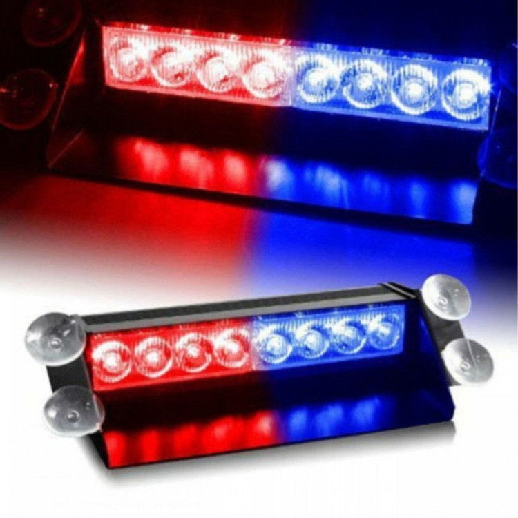 چراغ پلیسی داشبوردی LED | فلاشر خطر و هشدار خودرو پرنور | اورجینال وارداتی